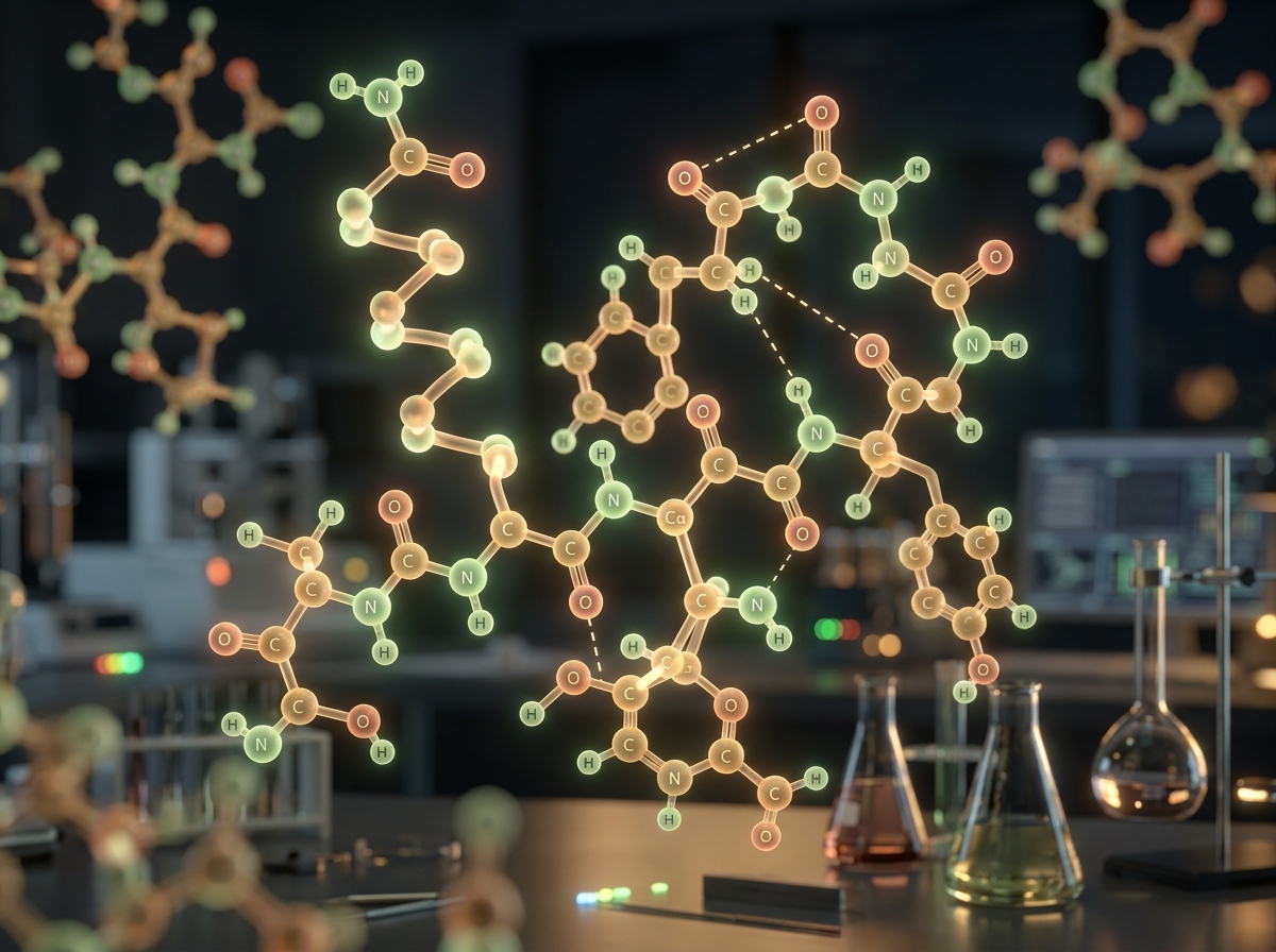 Enzyme peptide molecular structure