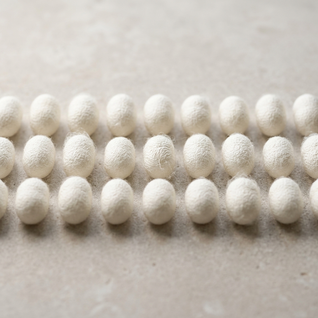 Raw silk cocoon by-products